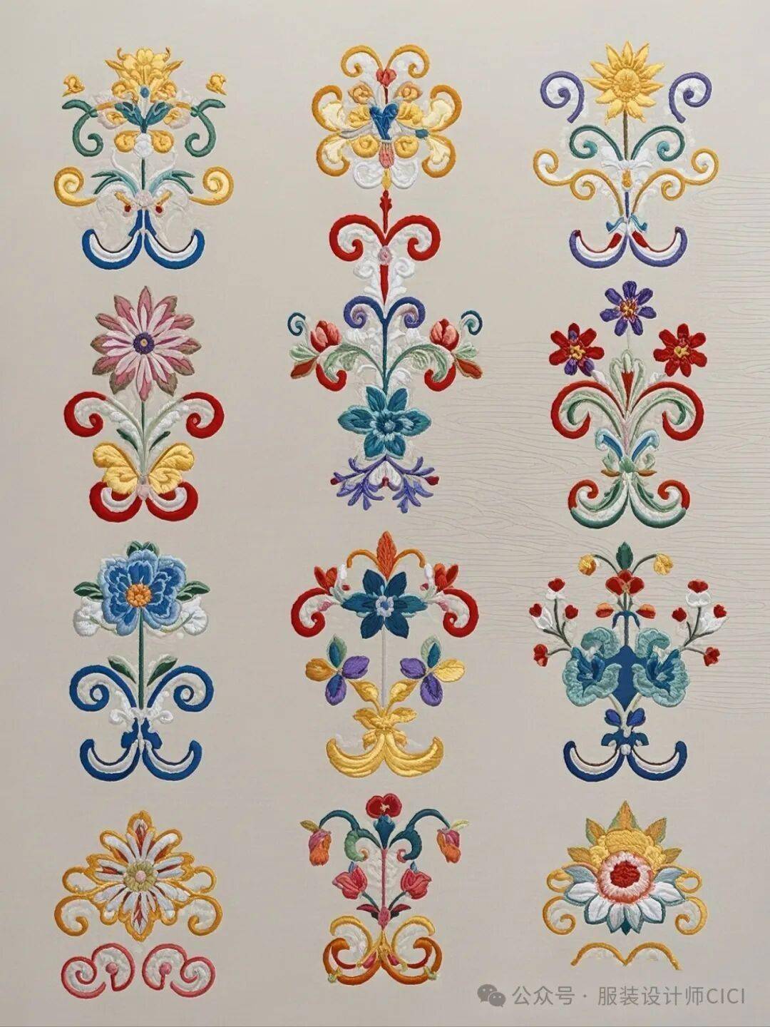 國風古韻-刺繡紋飾紋樣圖案設計分享!