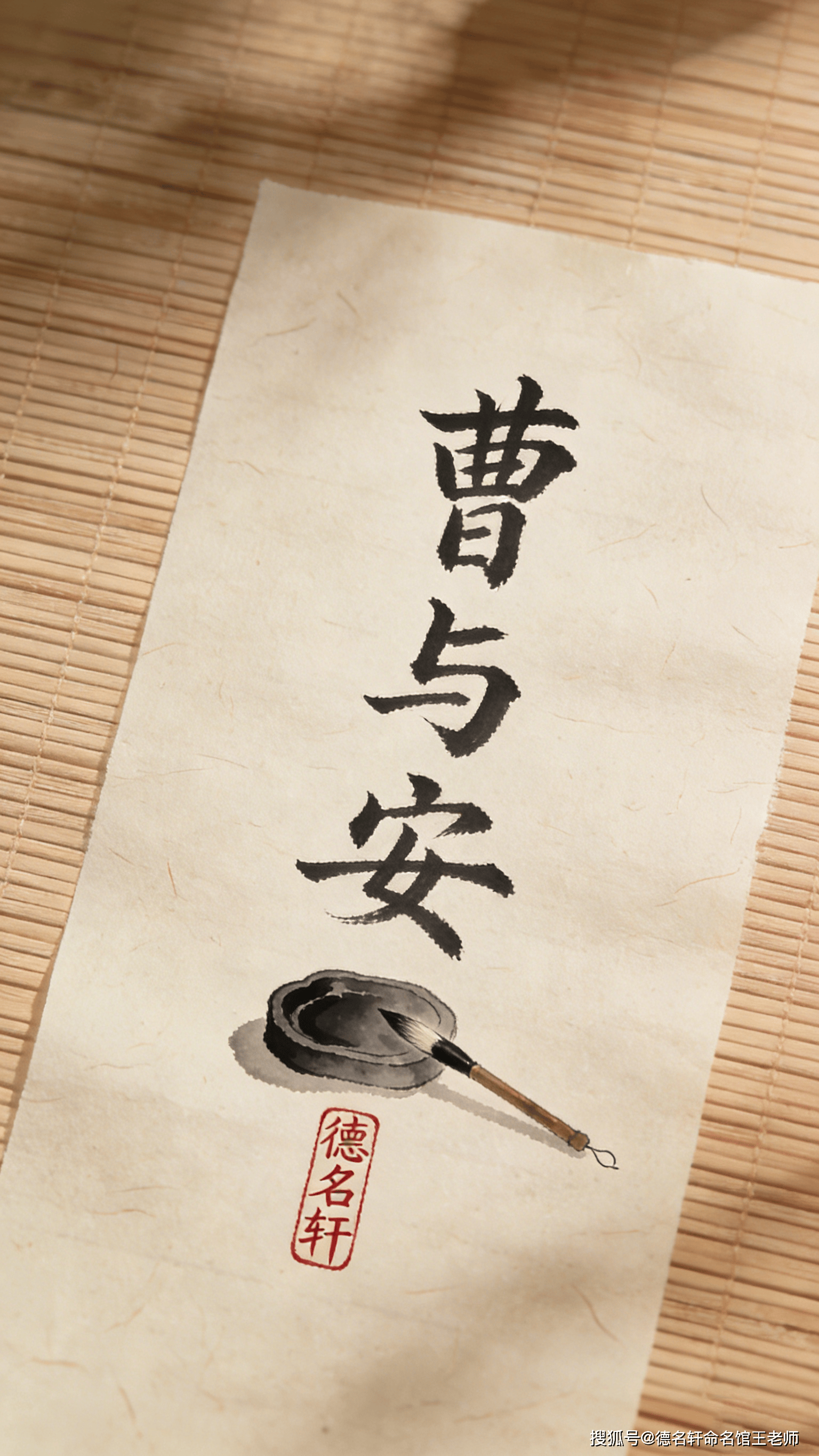 原創寶寶起名案例 曹與安：與世偕安，孟德新解