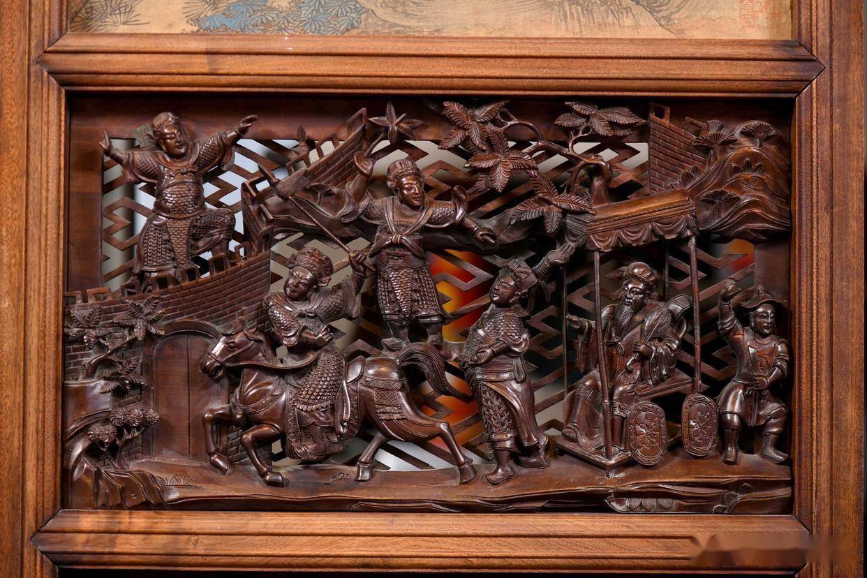 重器收藏，民國金絲楠木老圍屏，藏盡東方雅韻