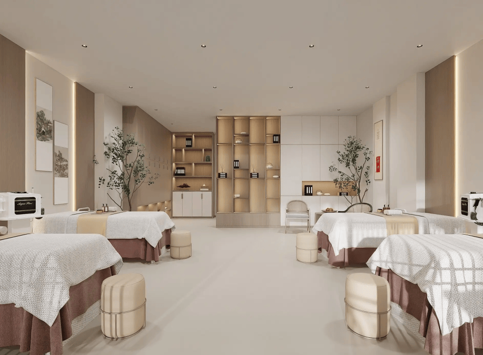 陝西養生館裝修設計，陝西美容館裝修設計，陝西美容推拿館裝修