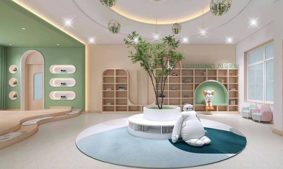 陝西託管中心裝修施工，陝西託管所裝修設計，陝西幼兒園裝修施工