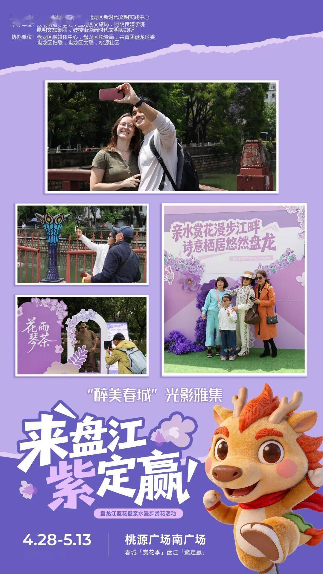 昆明藍花楹美上《人民日報》頭版，這份江畔賞花攻略速收藏