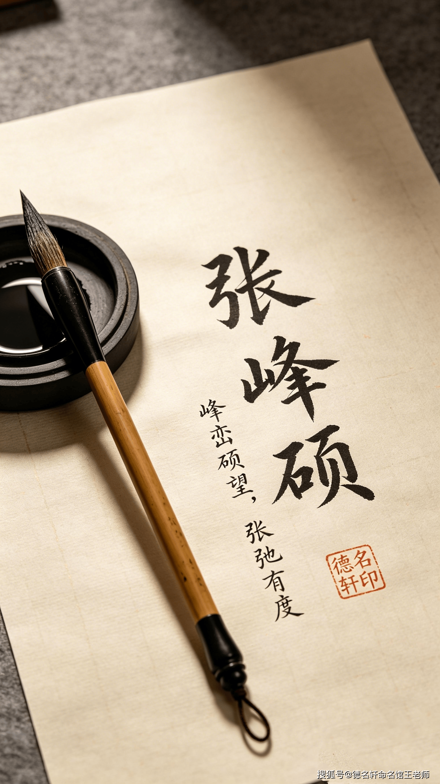 原創2026年 寶寶起名案例 張峰碩：峰巒碩望，張弛有度