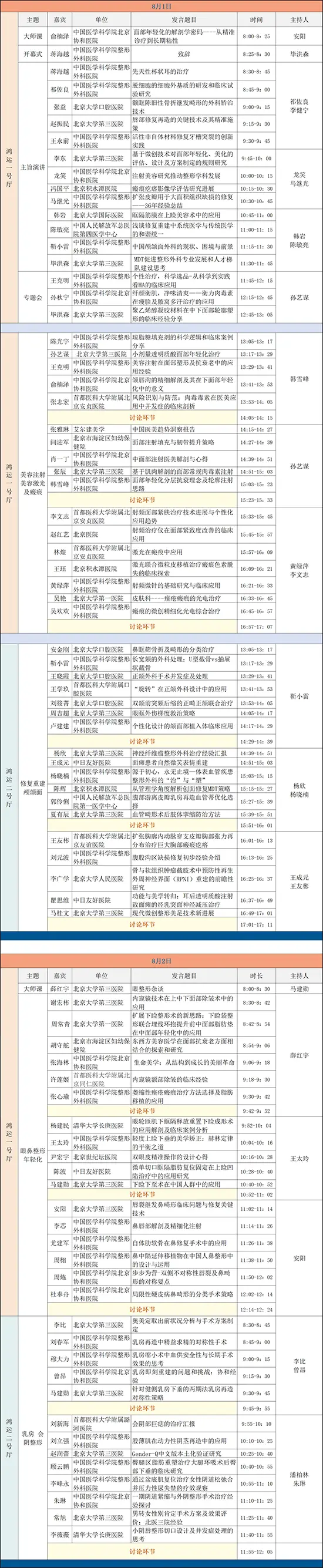 2026北京整形美容行業聯合學術年會會議通知