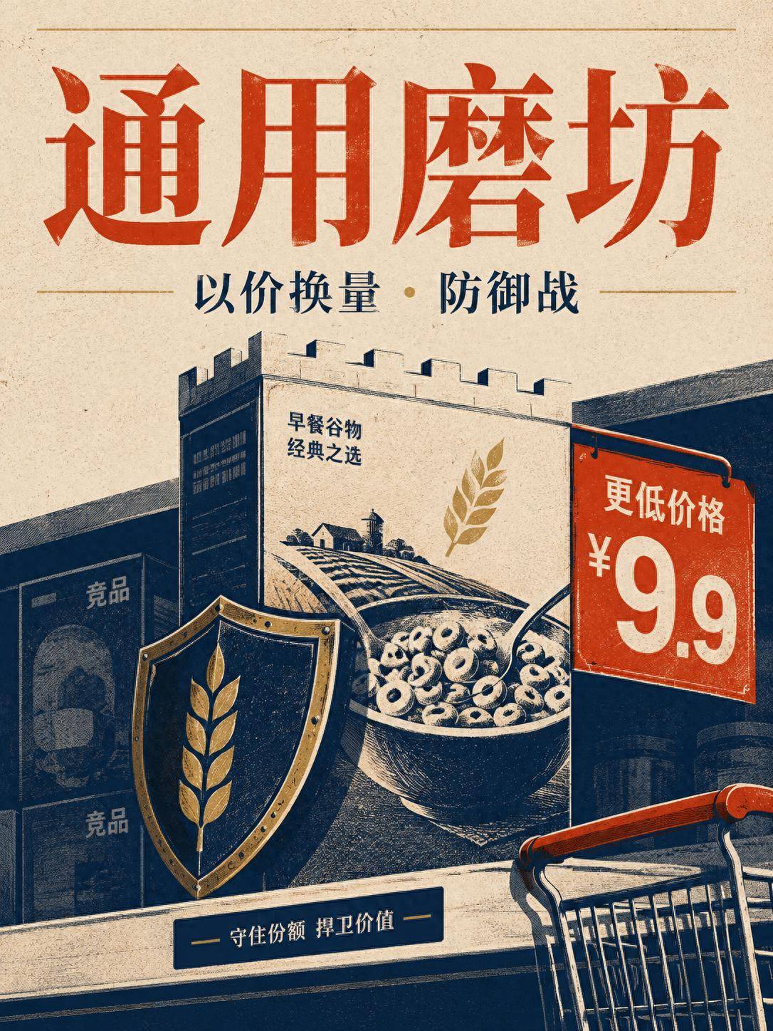 通用磨坊開始讓利：食品巨頭的防禦戰，打到了貨架價格上