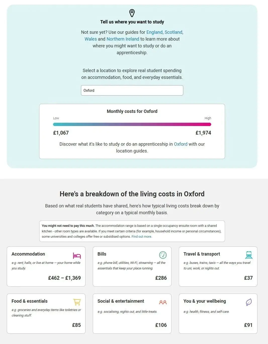 UCAS上線大學生活成本計算器！申請英國大學前，終於能提前算清“到底要花多少錢” ！